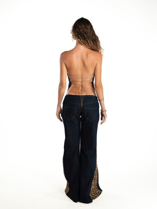Pantalón campana animal print - Imagen 5
